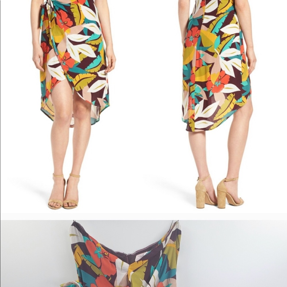 Astr the Label Josefina Strapless Dress Floral NEW